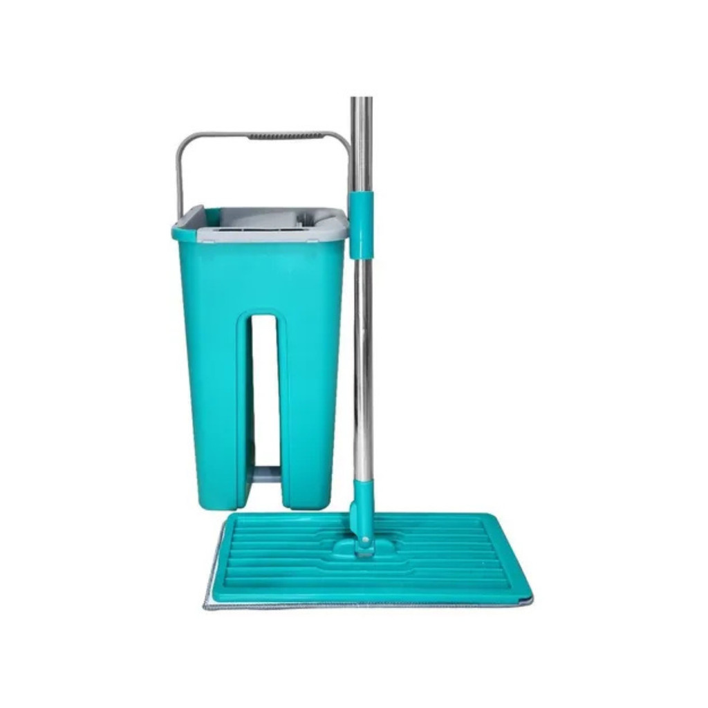 Mop esfregão lava e seca Com refil e Balde Star Limp Verde
