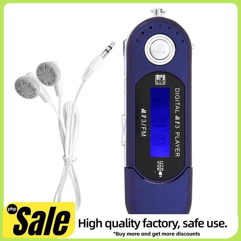 Leitor USB MP3 Com Fone De Ouvido De 8 Gb , Portátil Tela LCD Para Caminhar E Correr (Azul)