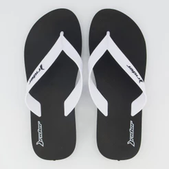 Chinelo Rider Feel Light Preto e Branco