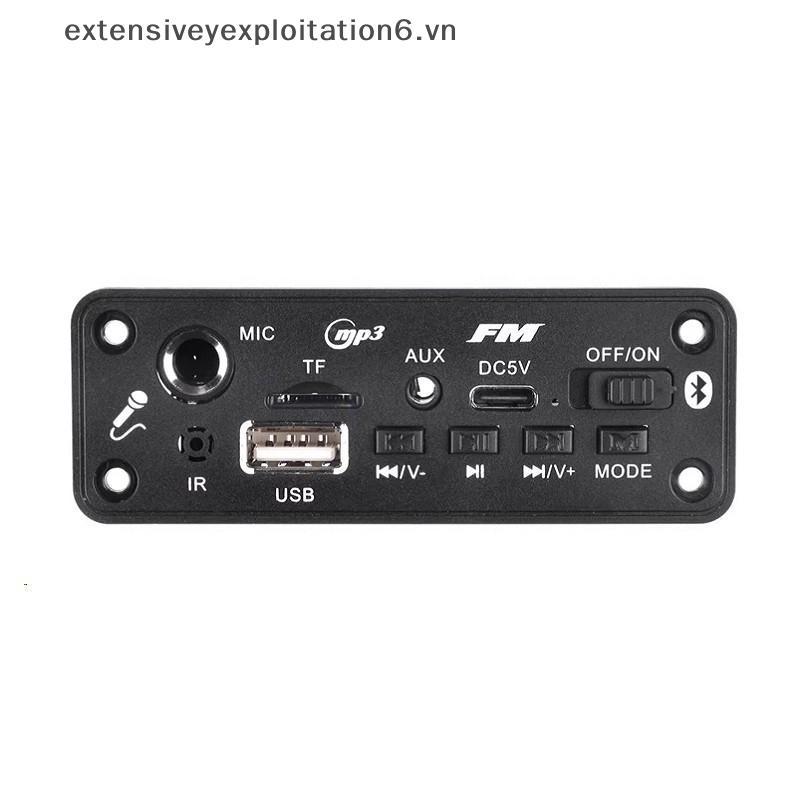 exten 1 Conjunto 2 * 3W/5W Amplificador De Áudio Player MP3 Decodificador Placa 5V DIY MP3 Carro Módulo Rádio FM TF USB