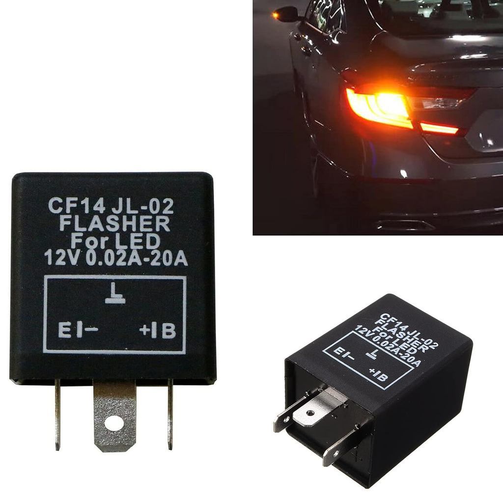 x xotic tech 1PC 12V 3 Pinos CF14 EP35 Eletrônico LED Flasher Relé Fix Para Lâmpadas De Sinalização Problemas De Hiper F