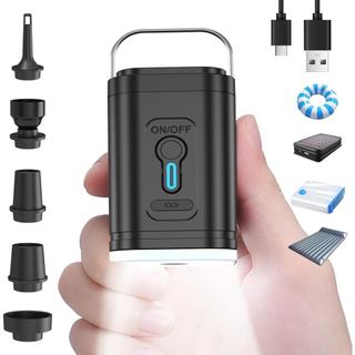 3 em 1 Mini Compressor de Ar Portatil Recarregavél USB Bomba De Ar Lãpião Lanterna-2400mAh-35W