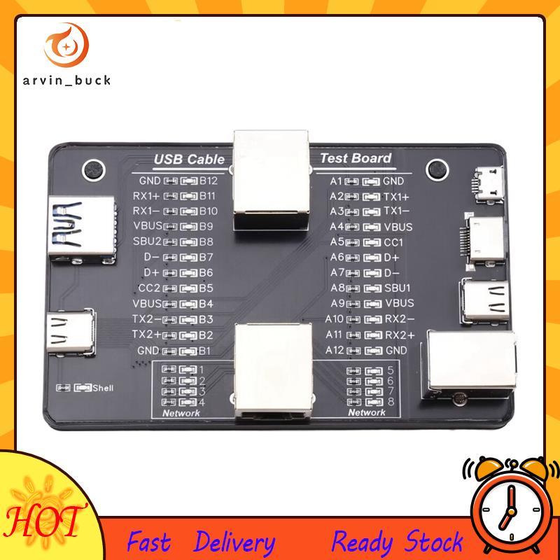 Placa De Teste De Cabo De Dados USB Tipo C Testador Multifuncional Para Cabos De Carregamento Rápido Android/IOS