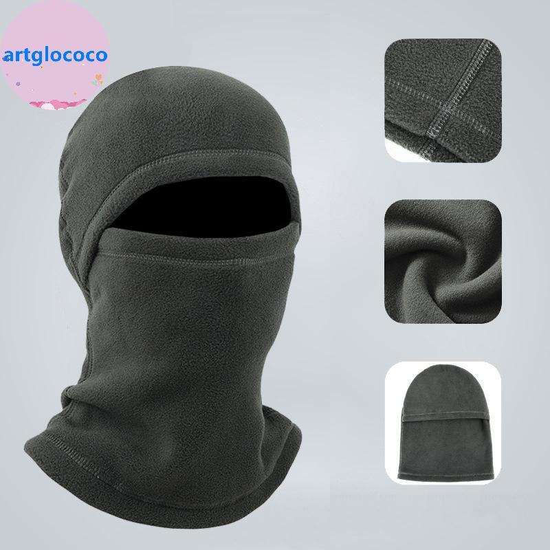 Artglococo 2025 Novo Inverno Polar Coral Chapéu Velo Balaclava Masculino Rosto Mais Quente Gorros Capa Térmica Cabeça Es
