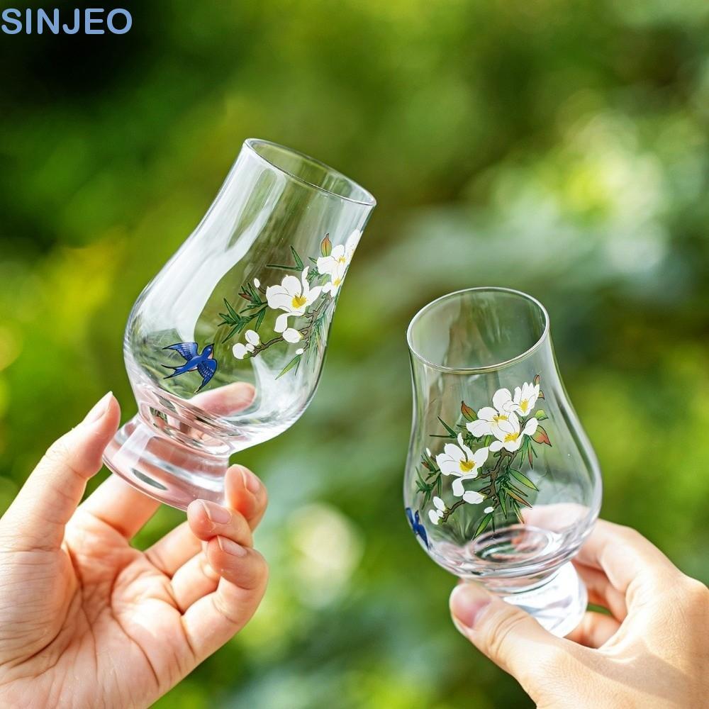 Copo De Degustação De Vinho SINJEO , Vidro Transparente Com Haste De 200ml , Bebida Requintado Coquetel