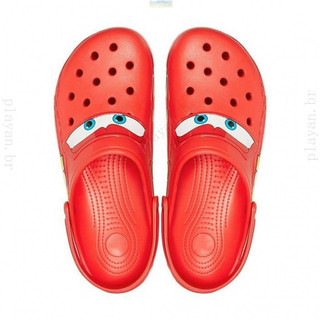 [Enviado em 24 horas]McQueen Sapatos De Buraco De Carro Sandálias Chinelos Antiderrapantes Praia Casuais