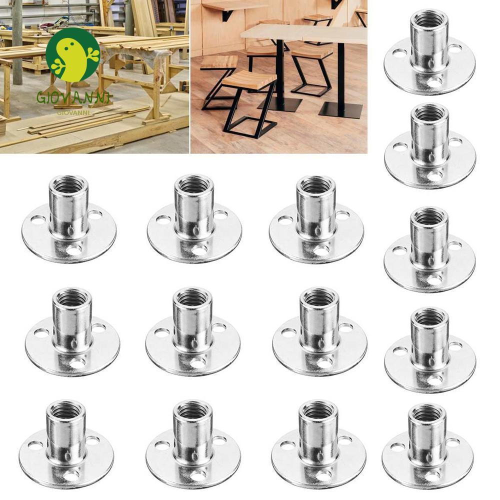 GIOVANNI Porca De Placa De Ferro Em Aço Carbono Galvanizado 10 Peças Tee Nuts Hardware Tala Acessório Para Móveis