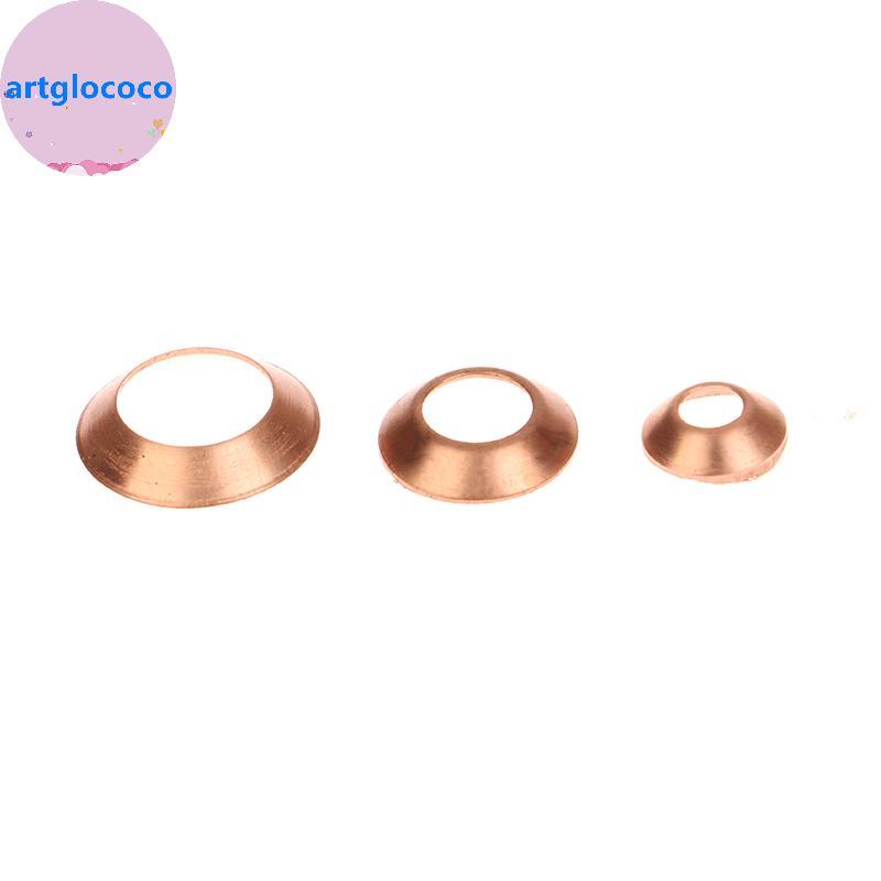 Artglococo 10 PCS Ninho De Alta Pressão Almofada De Cobre Junta Cone Para Tubo De Óleo Anti Vazamento BR