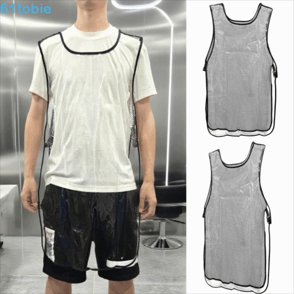 Uniforme De Barbeiro Transparente TOBIE , Avental De Cabeleireiro De Dupla Face À Prova D'água , Colete Durável