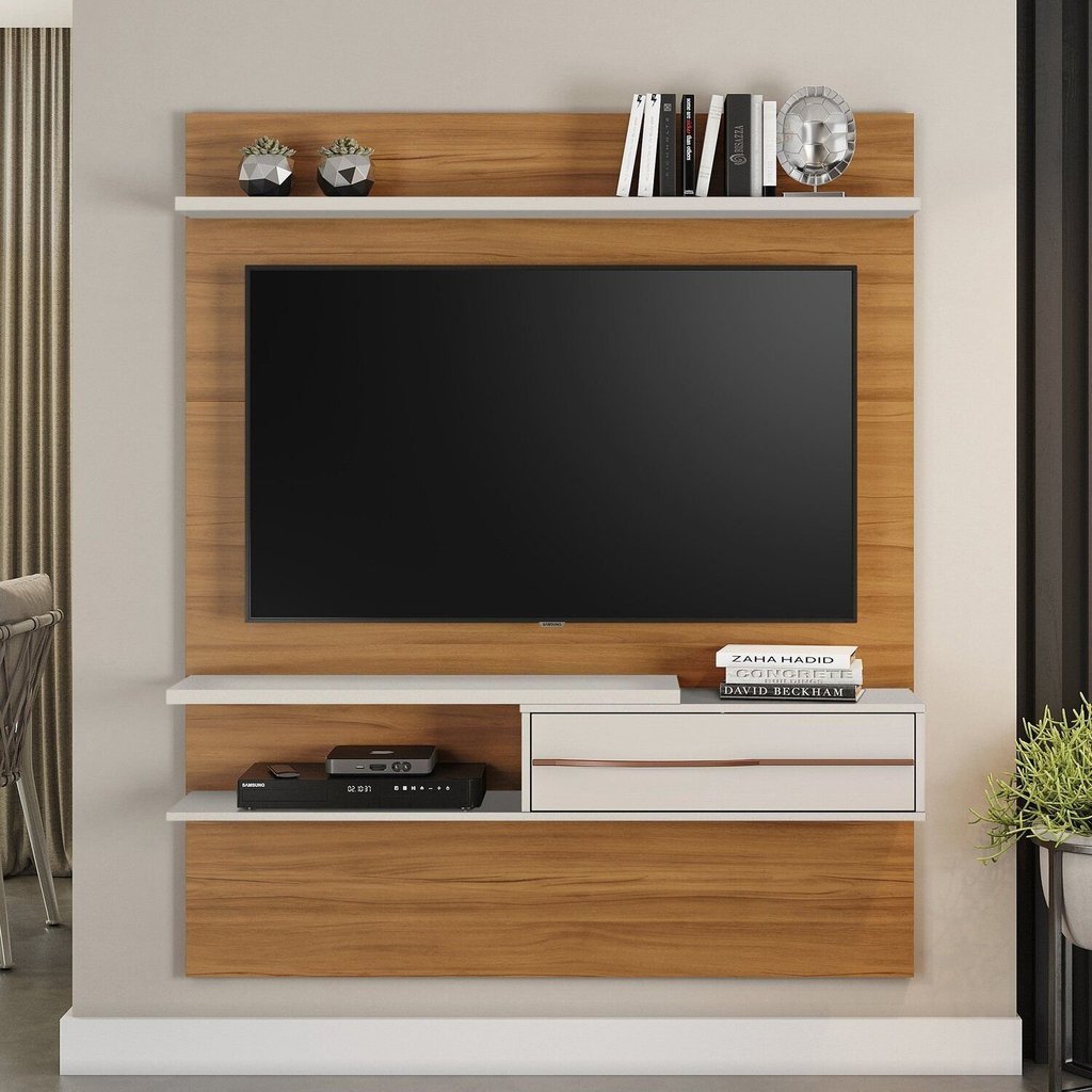 Painel para TV 55 Polegadas 160,2x135cm Freijó