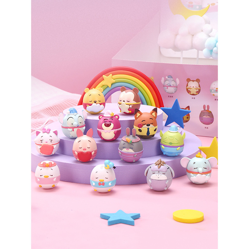 Genuíno Disney UFUFY série doce sonho tema Tumbler tridimensional geladeira adesivos soltos bonito Pellets mistério saco