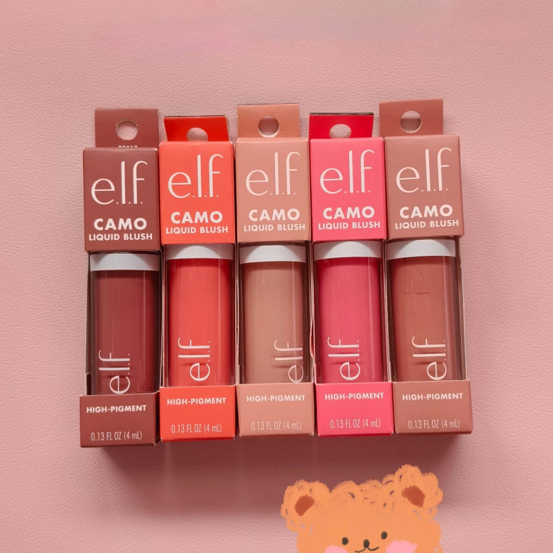 Elf Camo Líquido Pó Blush Novo Stick Desenvolvimento De Cores Duradouro Natural Nude Maquiagem Hidratante Iluminador Ros
