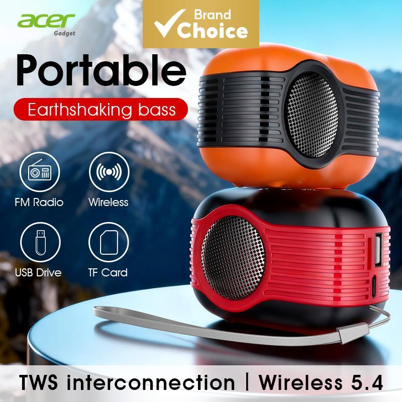 Acer OSK268 Mini Caixa de Som Bluetooth Original com Graves Potentes 5W, AUX/TF/USB para PC e Computadores