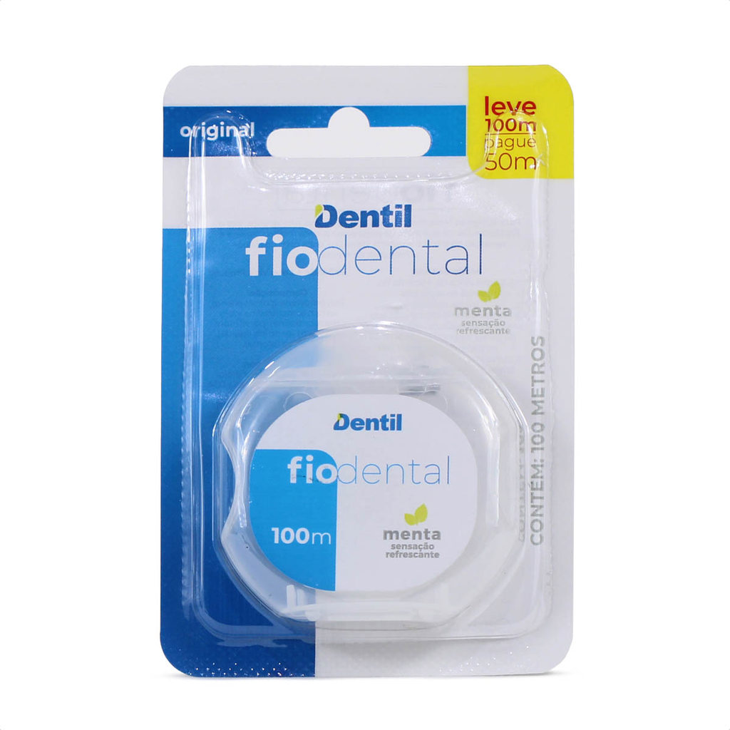Fio Dental Dentil Original 100m Menta - 1 Unidade