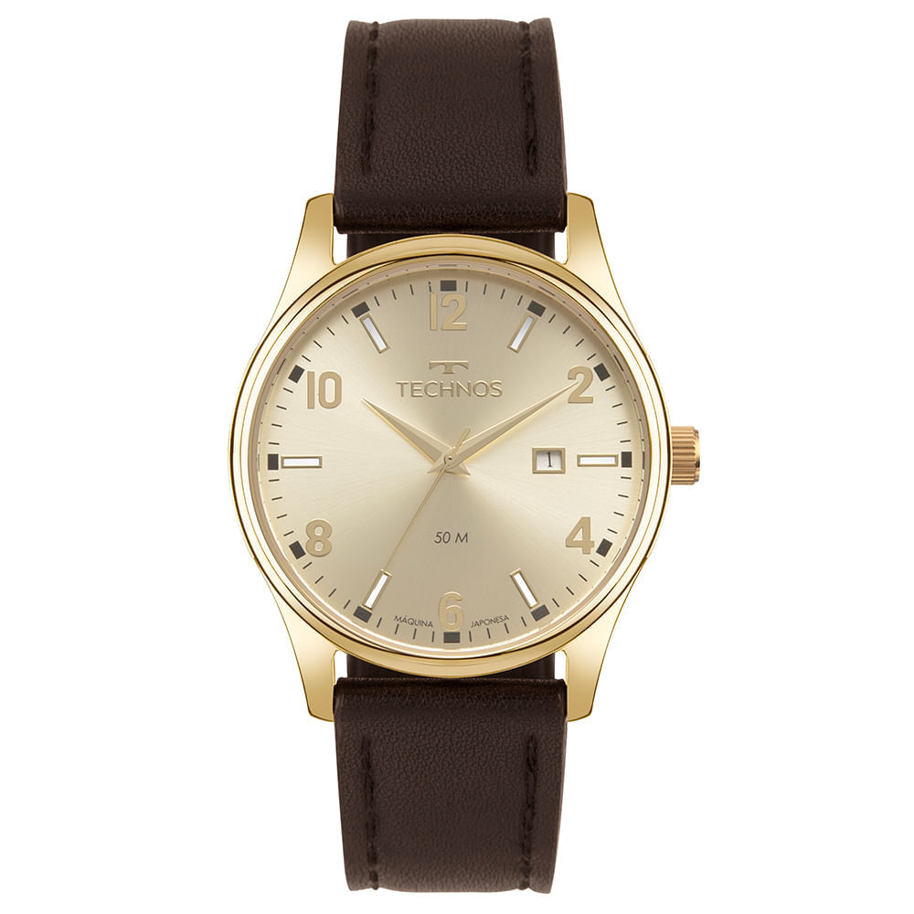 Relógio Technos Masculino Steel Dourado - 2115UDA/0X