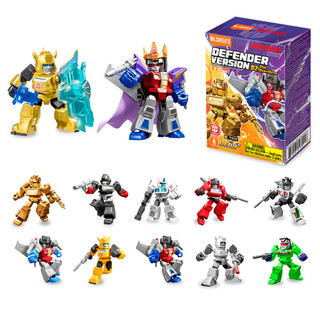  Blokees Transformers Defender Version The Overthrow Blind Box Surpresa Mini Figuras Colecionáveis