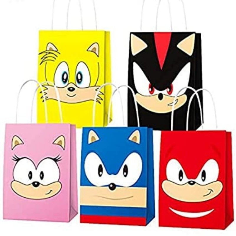 SACOLINHA VERTICAL PERSONALIZADA SONIC| NACOS SHADOW| TAILS| AMY |LEMBRANCINHA|ANIVERSARIO
