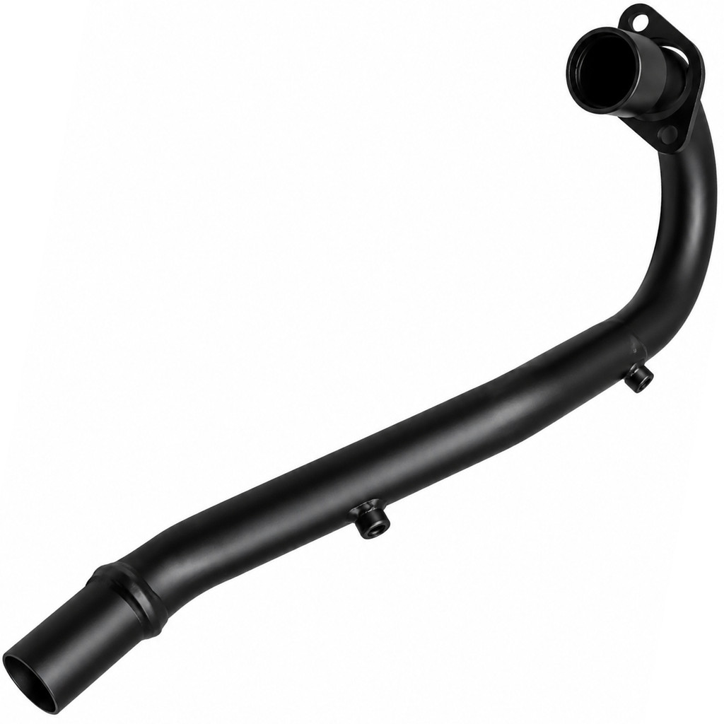 Curva escape escapamento descarga motor preto NXR125 NXR150 Bros 2003 a 2008 — imagem 2 de 2