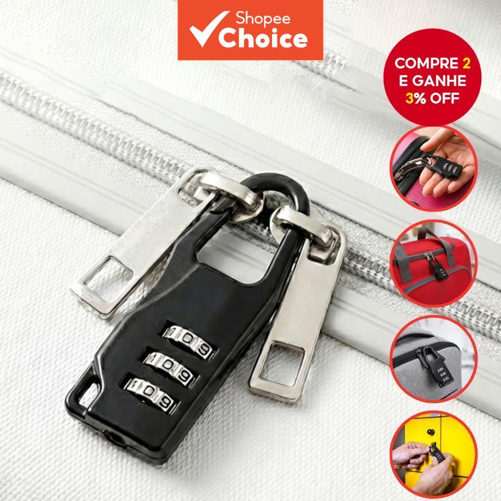  Trava de Senha para Bagagens, Carteiras, Mochilas, Malas de Viagem, Academia e Armários