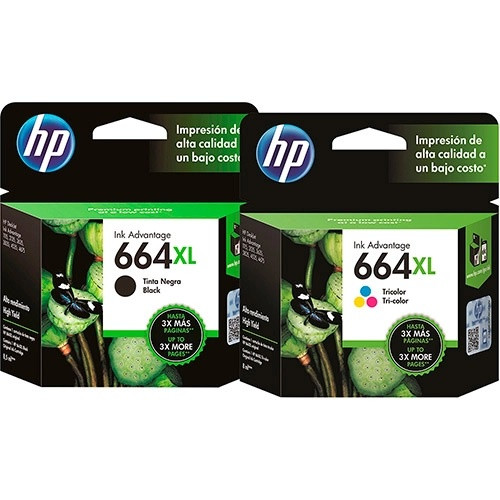 Kit Cartucho 664xl Preto e Colorido Original /