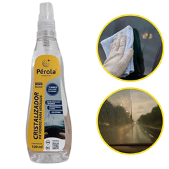 Cristalizador De Vidro Repelente Chuva Parabrisa Perola 100m Mais segurança Visiiblidade Não Embaça