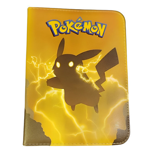 FICHÁRIO POKÉMON PIKACHU – PASTA PREMIUM PARA 400 CARTAS COLECIONÁVEIS CARTAS POKÉMON COLEÇÃO RARAS
