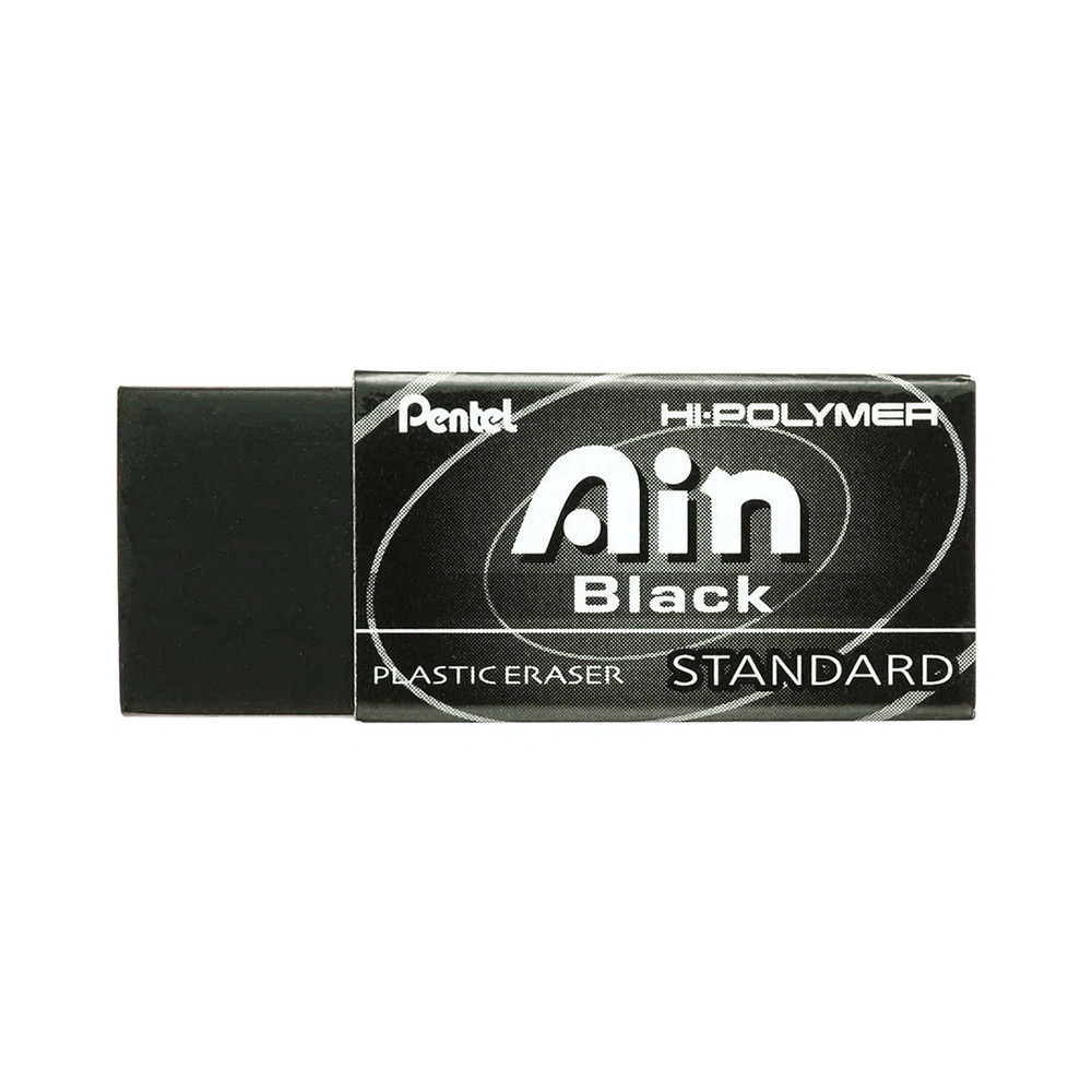 Borracha Hi-Polymer Ain Black Standard Preta - Pentel