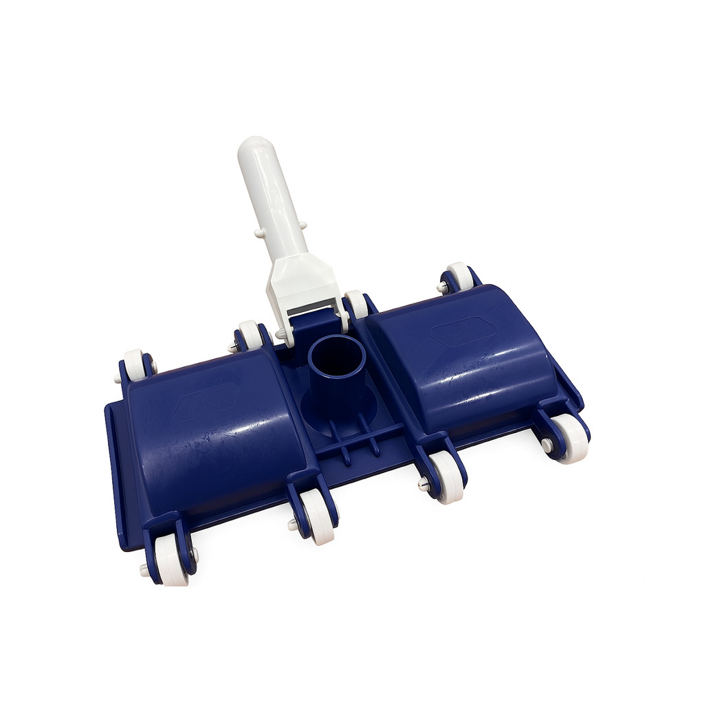 Aspirador 8 Rodas Para Limpeza De Piscina Bocal Rodo