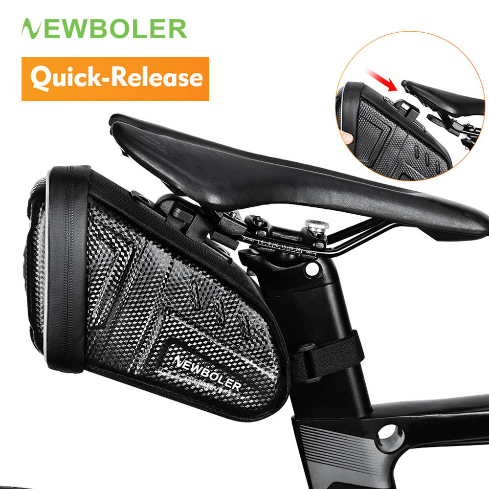 Newboler 2.5L EVA Casca Dura Assento Da Bicicleta Sela Saco À Prova Dwaterproof Água Ciclismo Traseiro De Armazenamento