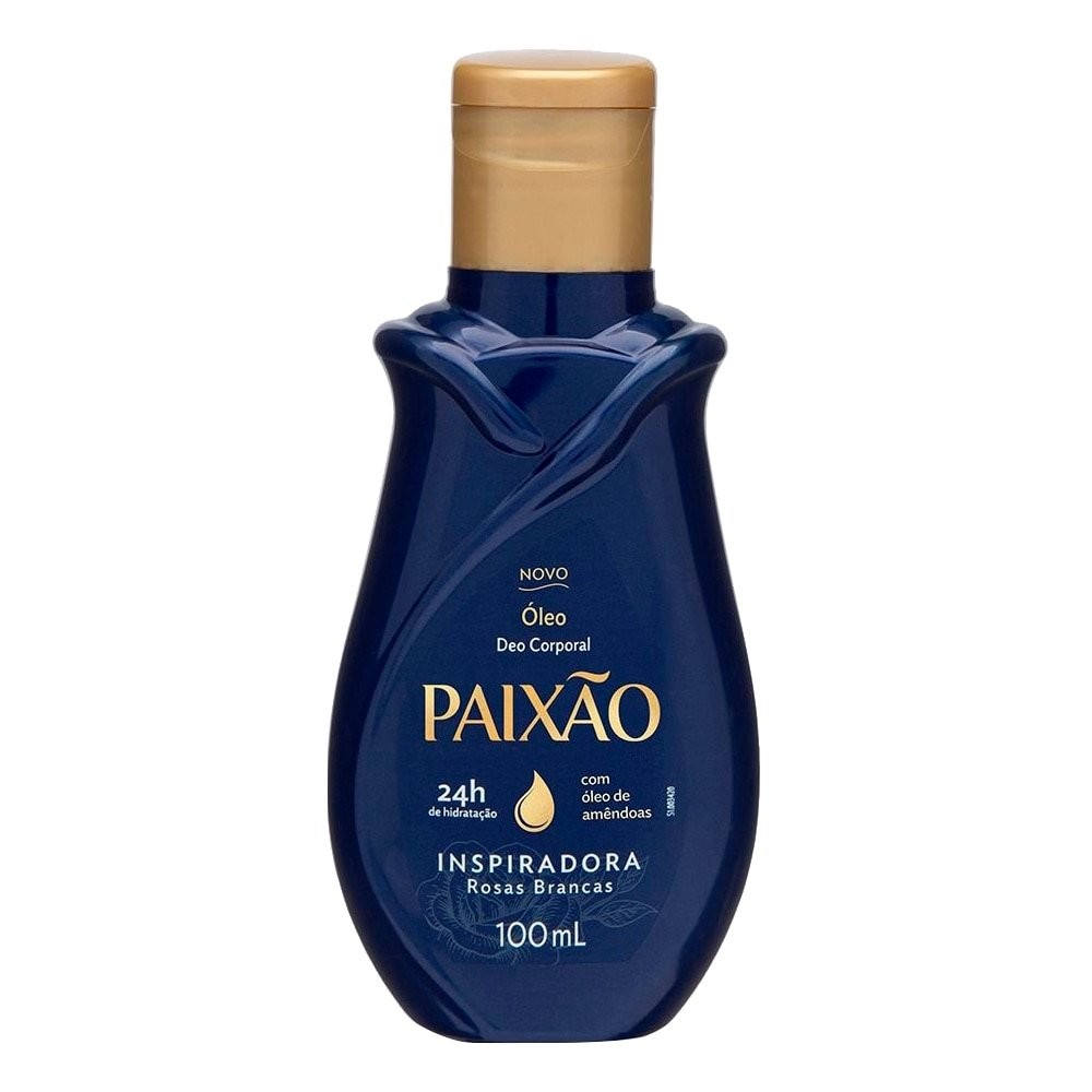Óleo Corporal para Banho Paixão Inspiradora Rosas Brancas com ação desodorante 100ml