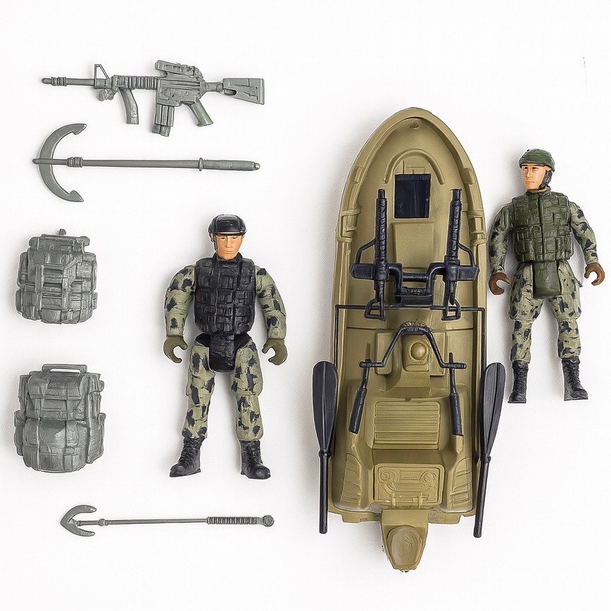Conjunto Soldado Militar – 4 Veículos e Acessórios (Ref: LCB085) ACG