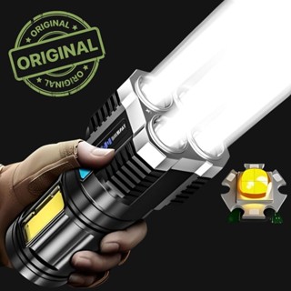 Lanterna MAIS forte do mundo Led Potente 1500m 4 Recarregável Usb Portátil Ultra Brilhante em Oferta na Shopee