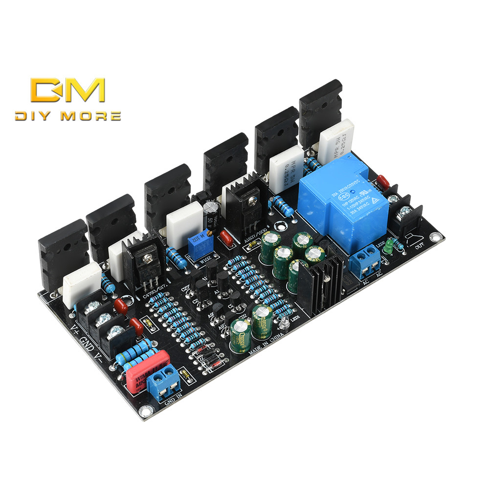 DIYMORE DC 20V-90V Versão Atualizada 300W Amplificador De Potência Mono 1943 + 5200 Placa Amplificadora De Áudio De Alta