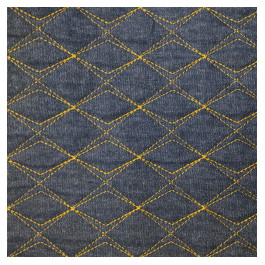 Tecido Matelassê Jeans Escuro Losangos (0,50 X 1,70) 100% Algodão Enxoval Bolsas Luxo Patchwork
