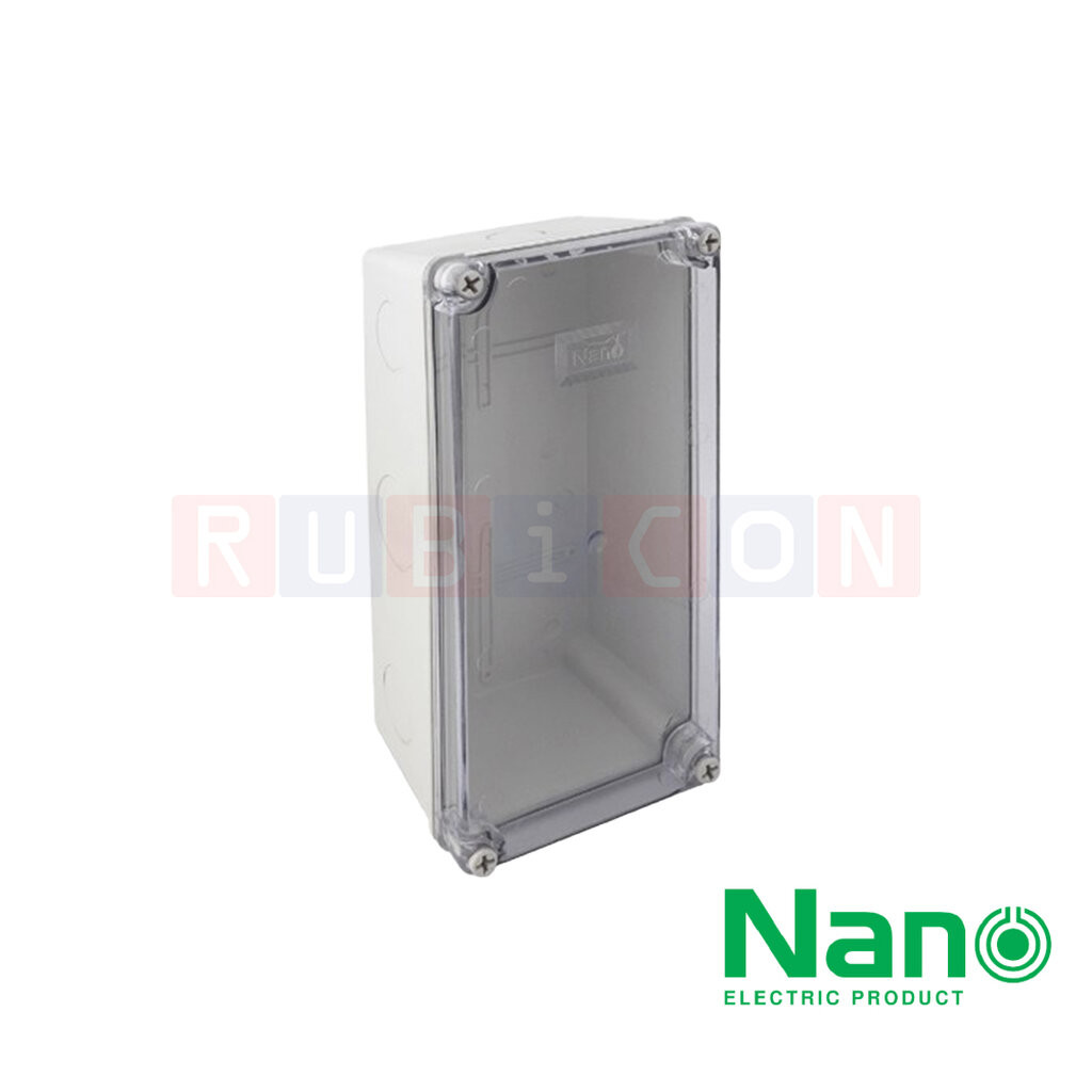 กล่องพลาสติกกันน้ำ 5x10x3.5" ฝาใส ทนทาน
