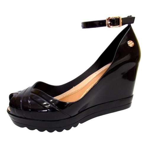 Sandália Feminina Anabela Plataforma Tratorada Miss Miss ref 10259 em Oferta na Shopee