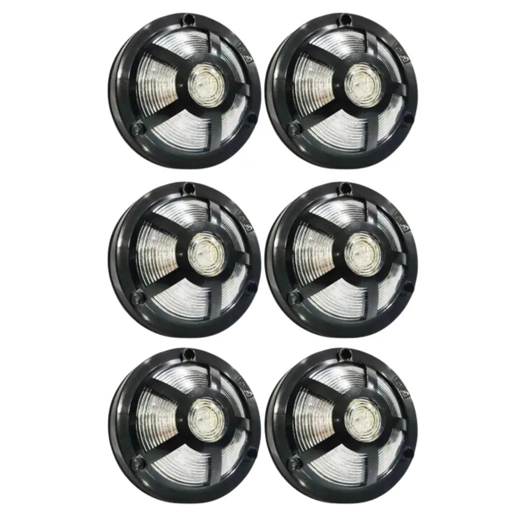 Kit 6 Lanternas Sinaleira Estribo Cristal Compatível MB 1113 em Oferta na Shopee