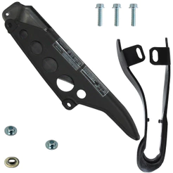 Protetor porta cobre capa guia corrente NXR125 NXR150 NXR160 Bros XRE190 completo com parafusos