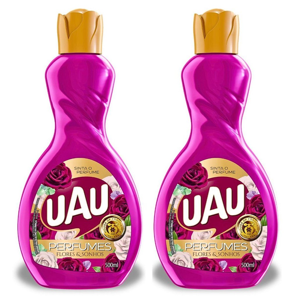 Kit 2un Limpador Perfumado 500ml UAU Flores e Sonhos em Oferta na Shopee