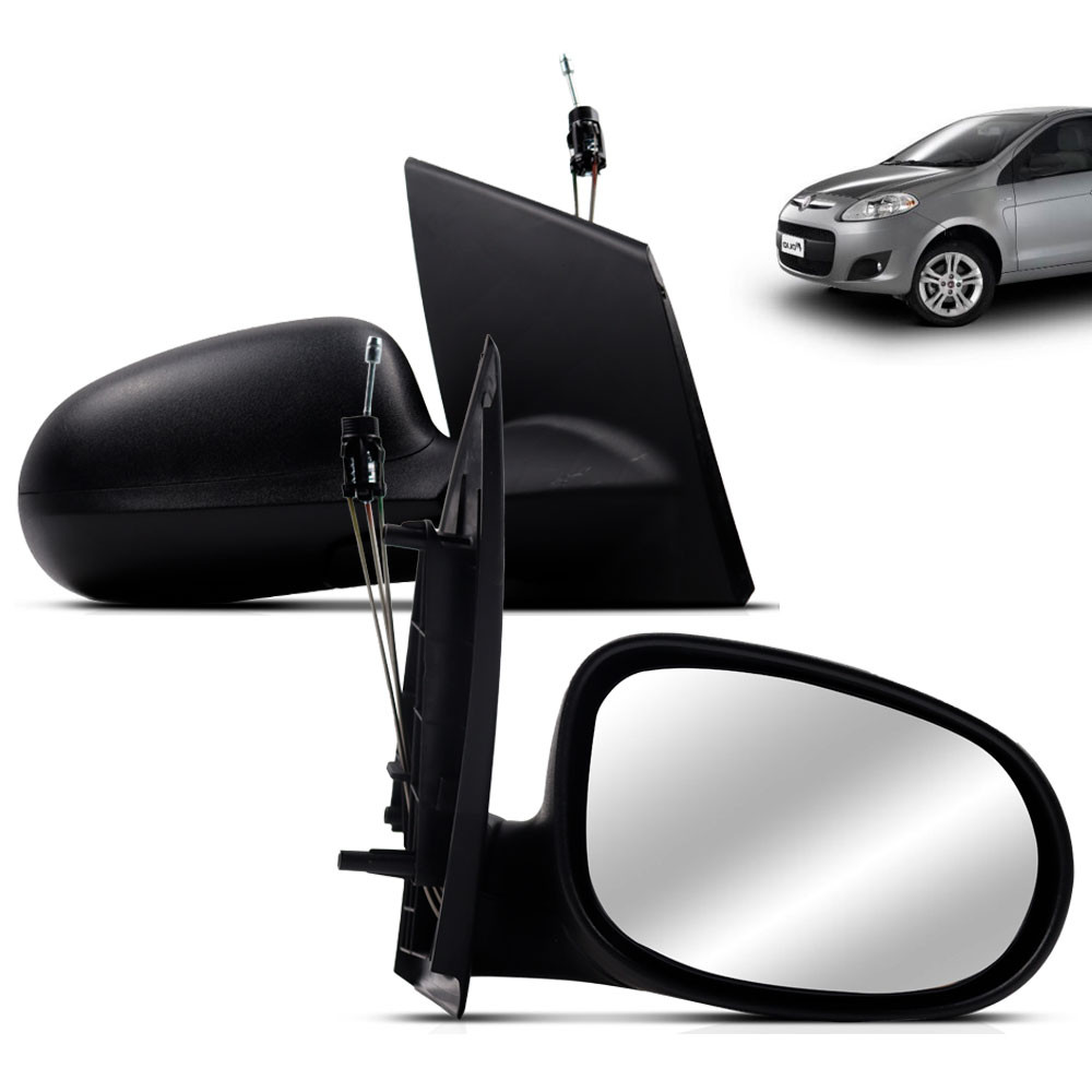 Retrovisor Palio Attractive Essence 2012 2013 2014 2015 2016 2017 4 Portas Controle Interno