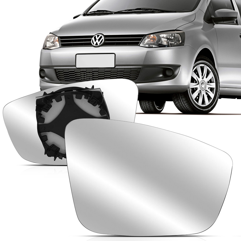 Lente Espelho Retrovisor Com Placa Fox 2010 2011 2012 2013 2014 2015 2016 2017 2018 2019 em Oferta na Shopee