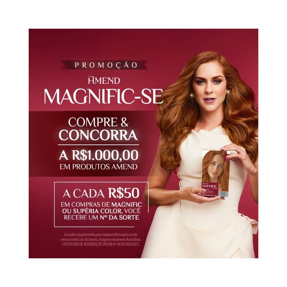 Detalhes do Coloração Amend Magnific Color 6.1 Louro Escuro Acinzentado