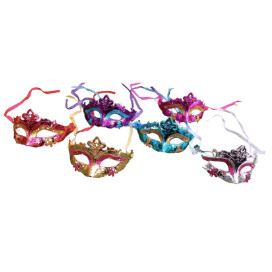 Máscara V e n e z a c/ Glitter Desenhada