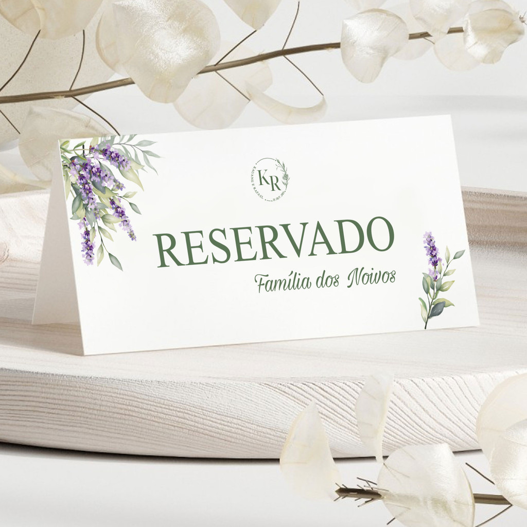 Placa reservado mesa personalizada em Oferta na Shopee