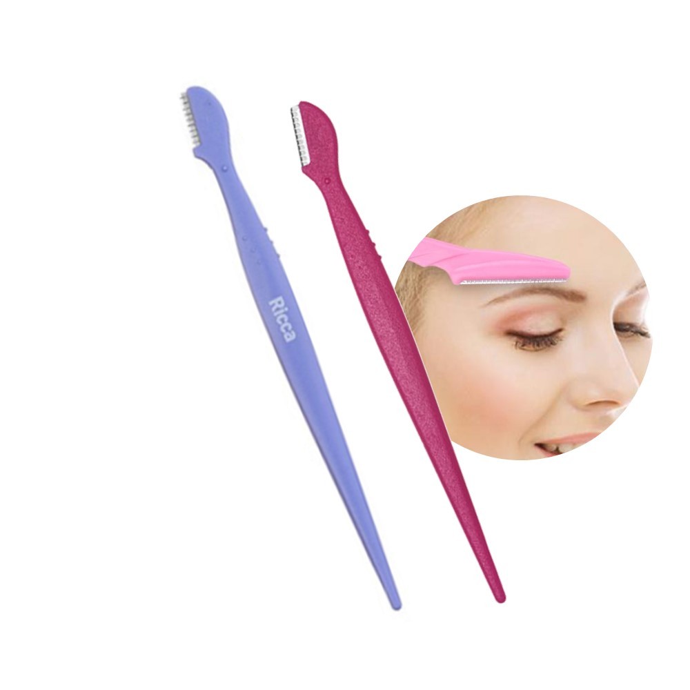 Navalha Pequena para Sobrancelha p/ Aparar e Delinear Ricca em Oferta na Shopee