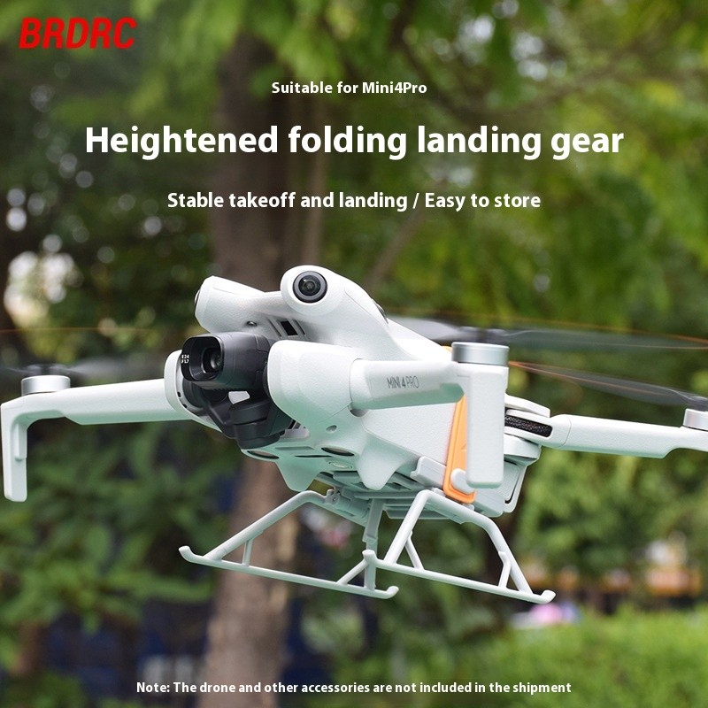 BRDRC adequado para DJI MINI 4 PRO aumentando tripé suporte de pouso acessórios de suporte de proteção de pouso
