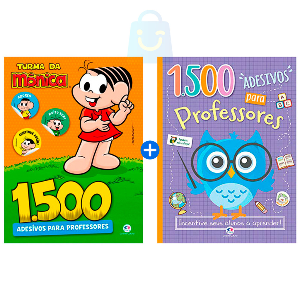 Kit 3000 Adesivos Para Professores E Turma Da Monica  Alunos Ciranda em Oferta na Shopee