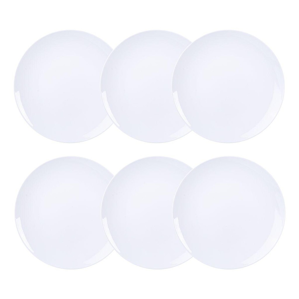 Jogo 6 Pratos Rasos Sophia em Porcelana 28 cm Tramontina em Oferta na Shopee