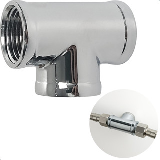 Conexão T Latão Cromado 1/2 Polegada Adaptador Junção União Te Hidráulico Torneira Rosca BSP Fêmea em Oferta na Shopee