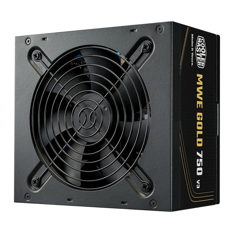 Fonte Cooler Master MWE Gold 750 V3, 750W, ATX 3.1, 80 Plus Gold, Preto, MPE-7506-ACAG-BBR